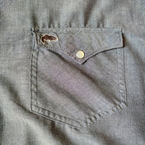 Simms Shirt Size XL Short Sleeve Pearl Snap Button Down Performance Fishing - Picture 4 of 14